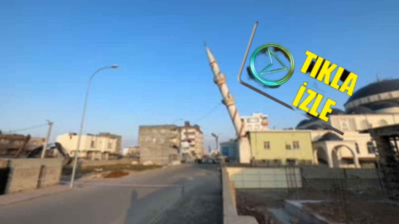 Şanlıurfa'da depremde hasar gören minarelerin yıkımı sürüyor