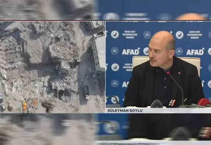 Bakan Soylu duyurdu! Depremlerde can kaybı 45 bin 968'e yükseldi