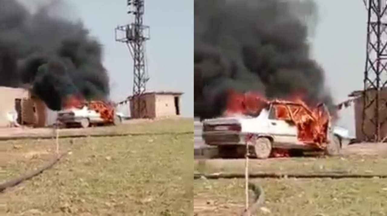 Şanlıurfa’da yanan araç alev topuna döndü! Araçta bulunan kız çocuğu ağır yaralandı