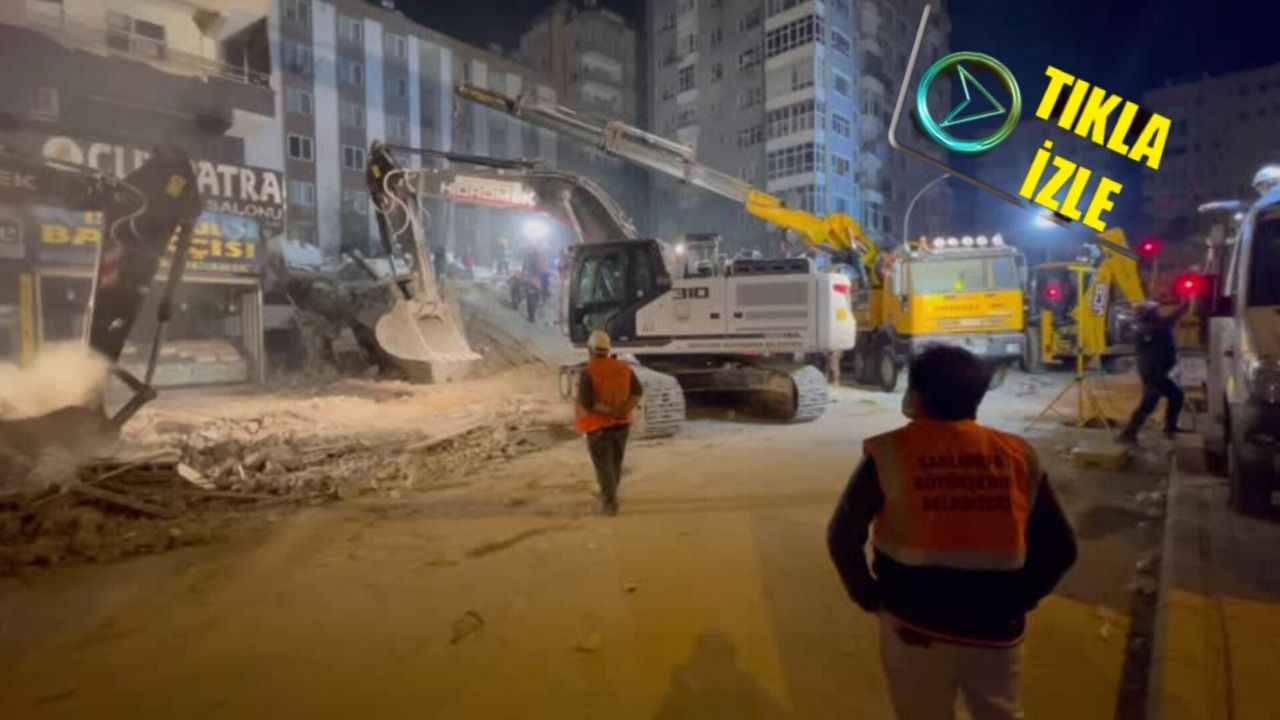 Şanlıurfa'da Çöken binadaki arama kurtarma çalışmaları sürüyor