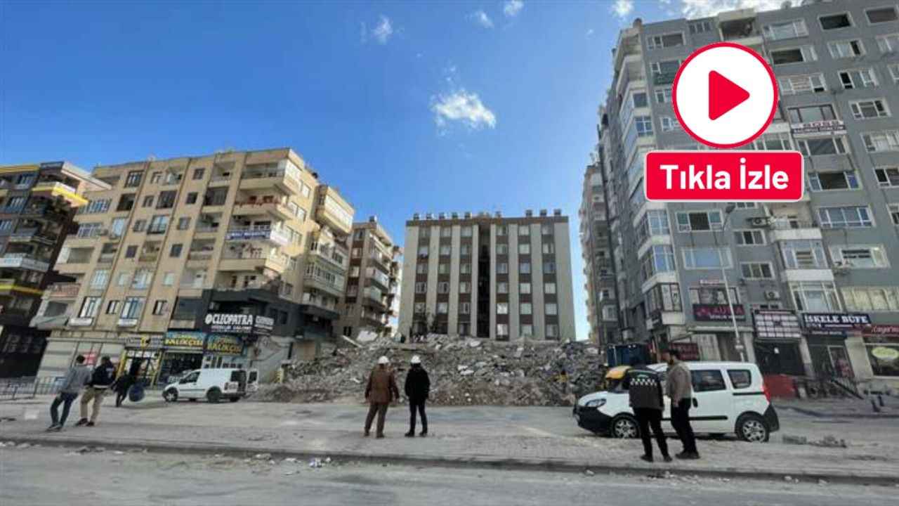 Şanlıurfa'da yıkılan 6 katlı binanın enkazı kaldırıldı