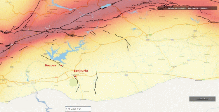 Şanlıurfa deprem risk haritası: Şanlıurfa'da fay hattı var mı, geçiyor mu?