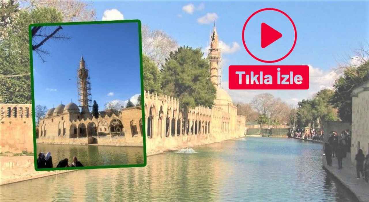 Balıklıgöl’deki camide restorasyon çalışması