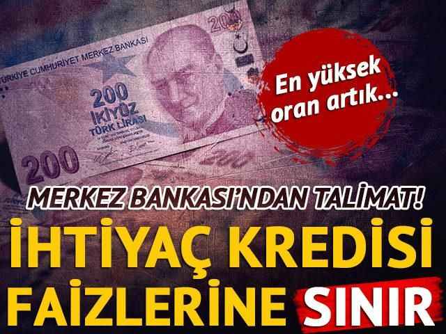 İhtiyaç kredisi faizi için bankalara talimat! Merkez Bankası’ndan ‘örtülü’ üst sınır: Aylık faiz yüzde 1.37 olacak