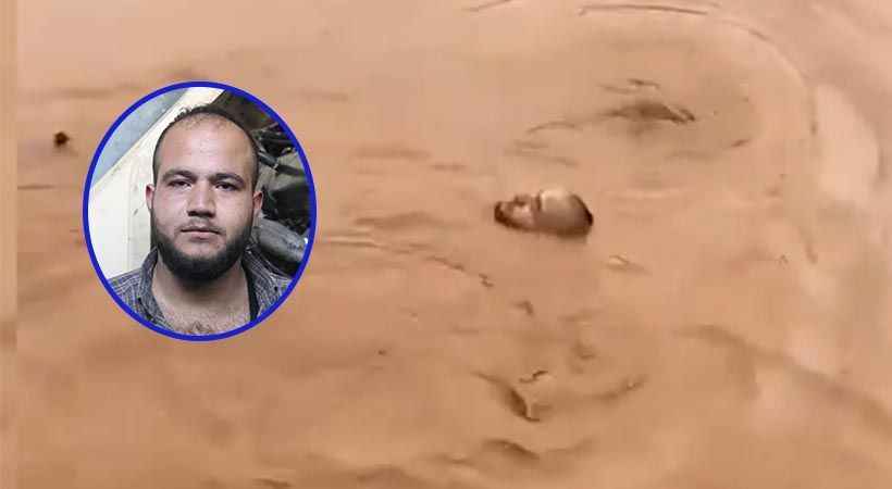 İşin aslı ortaya çıktı Sel felaketinde çamurlu suda yüzen adam konuştu