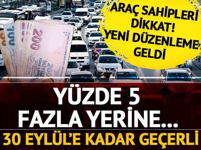 Araç sahipleri dikkat: 30 Eylül'e kadar geçerli! Muayenelerin yaptırılmasını teşvik için düzenleme geldi