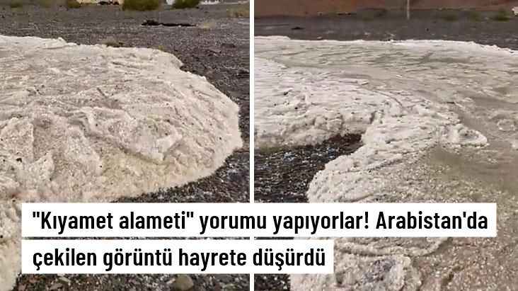 Görenler "Kıyamet alameti" yorumu yapıyor! Suudi Arabistan'da çekilen görüntü hayrete düşürdü