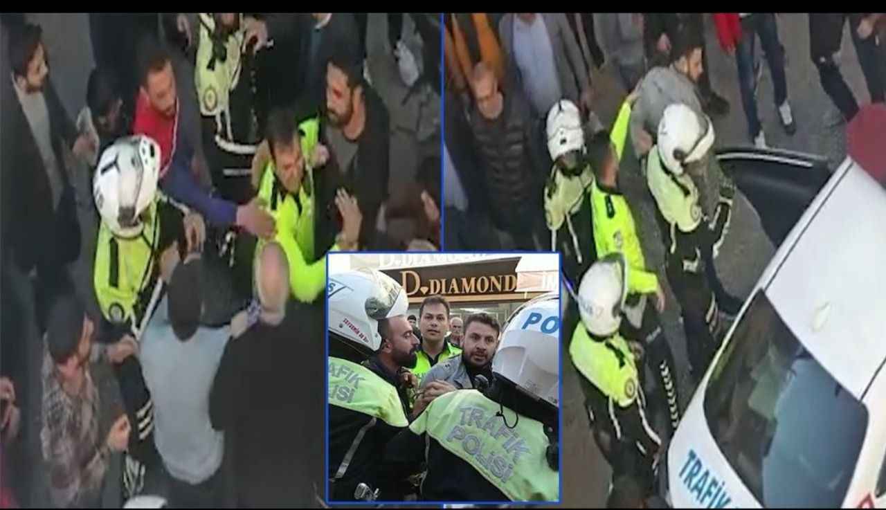 Urfa'da İftar Saati Yaklaşınca Sinirler Geriliyor! Urfa’da sürücü ile trafik polisleri arasındaki gerginlik kamerada