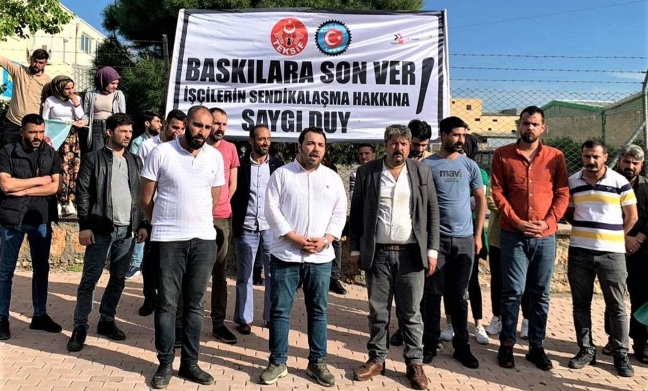 Şanlıurfa’da işten çıkarılan işçiler haklarını arıyor