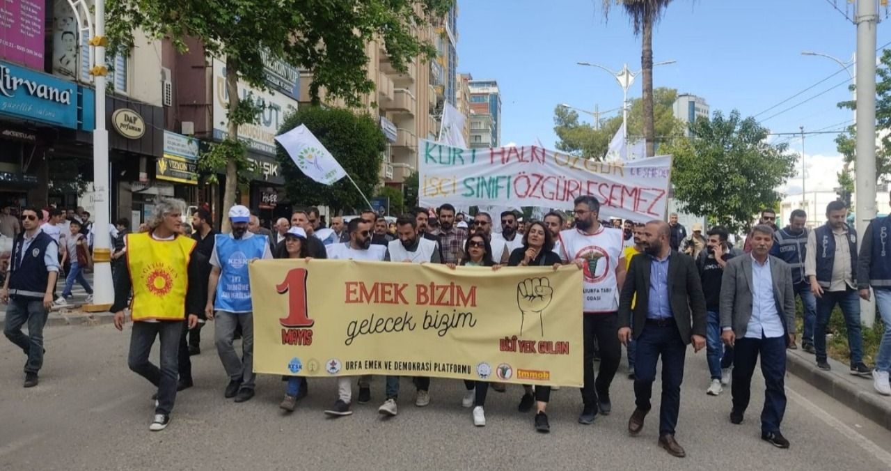 Urfa'da 1 Mayıs yürüyüşü başladı
