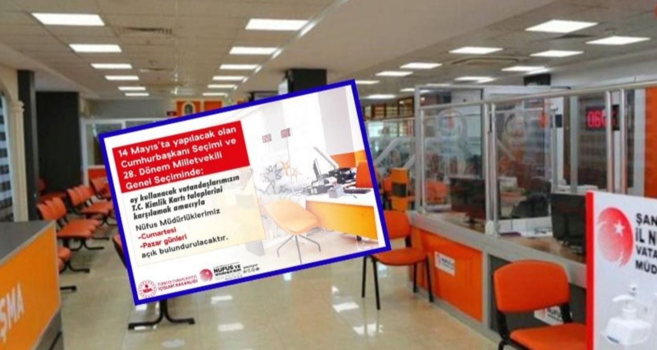 Nüfus müdürlükleri hafta sonu açık olacak