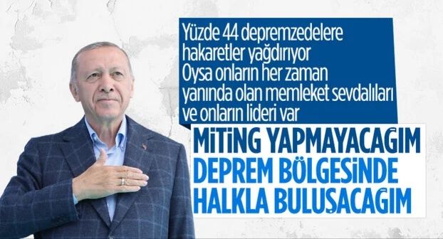 Cumhurbaşkanı Erdoğan'dan ikinci tur çalışmalarına ilişkin açıklama: Deprem bölgesine gideceğim
