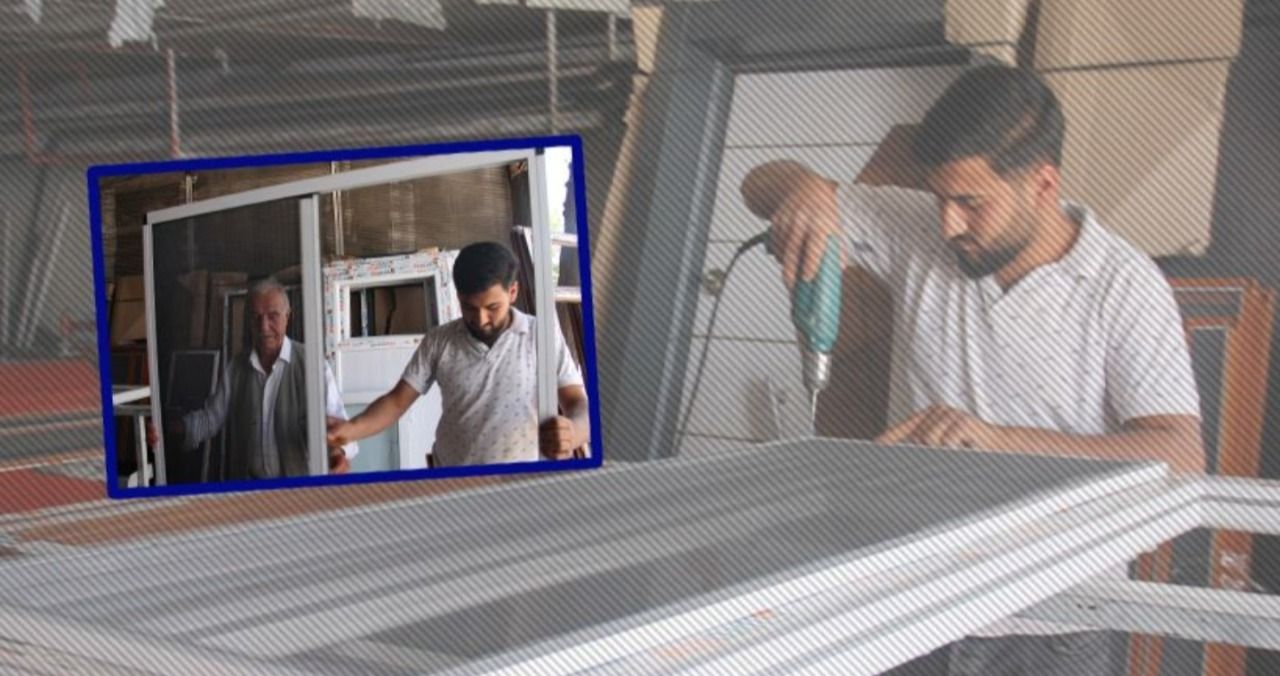 Sıcaklık onlara yaradı, vatandaş çareyi sineklik taktırmakta buldu