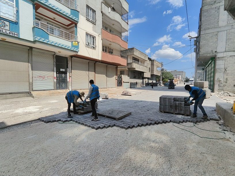 Doğalgaz Ulaşan Eyyübiye Sokakları Yenileniyor