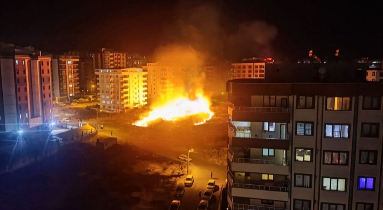 Şanlıurfa'da ot yangını binayı sardı!
