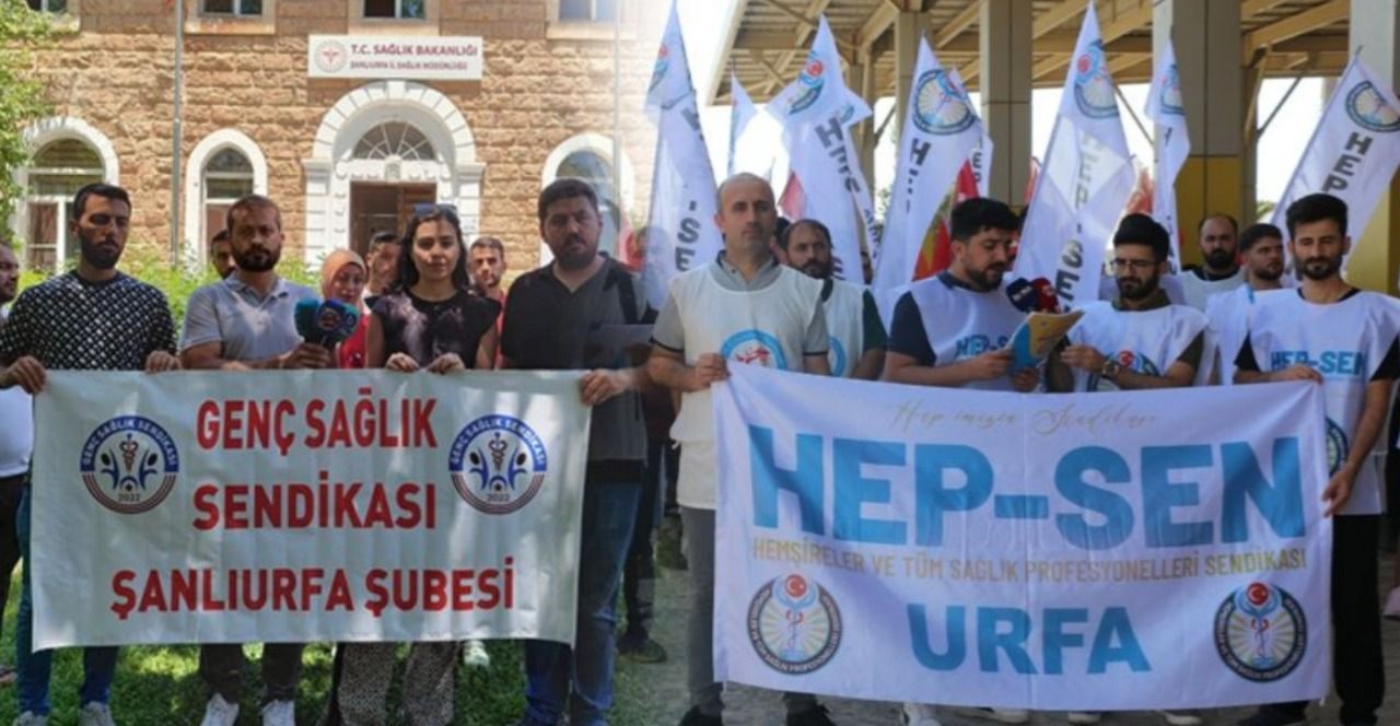 Urfa’daki sağlık sendikalarından memur zammına tepki