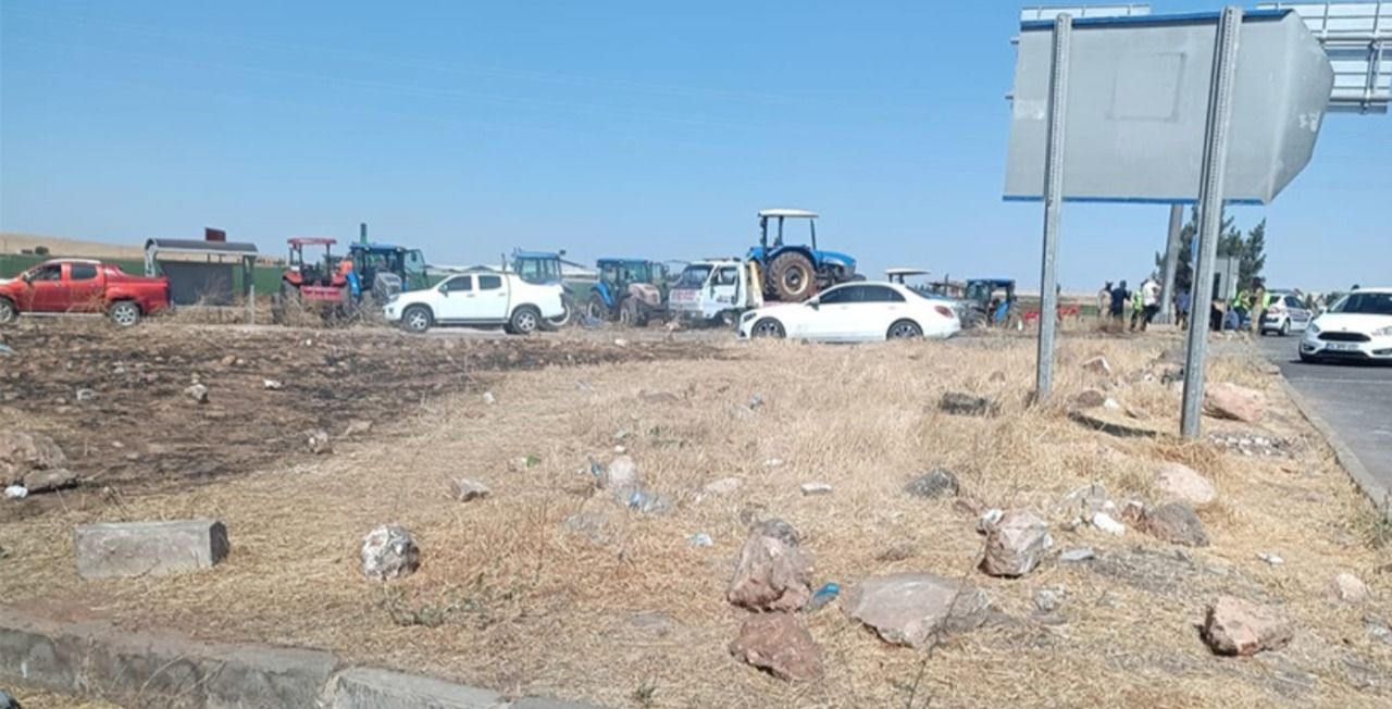 Viranşehir’de çiftçiler yine eylem yaptı!