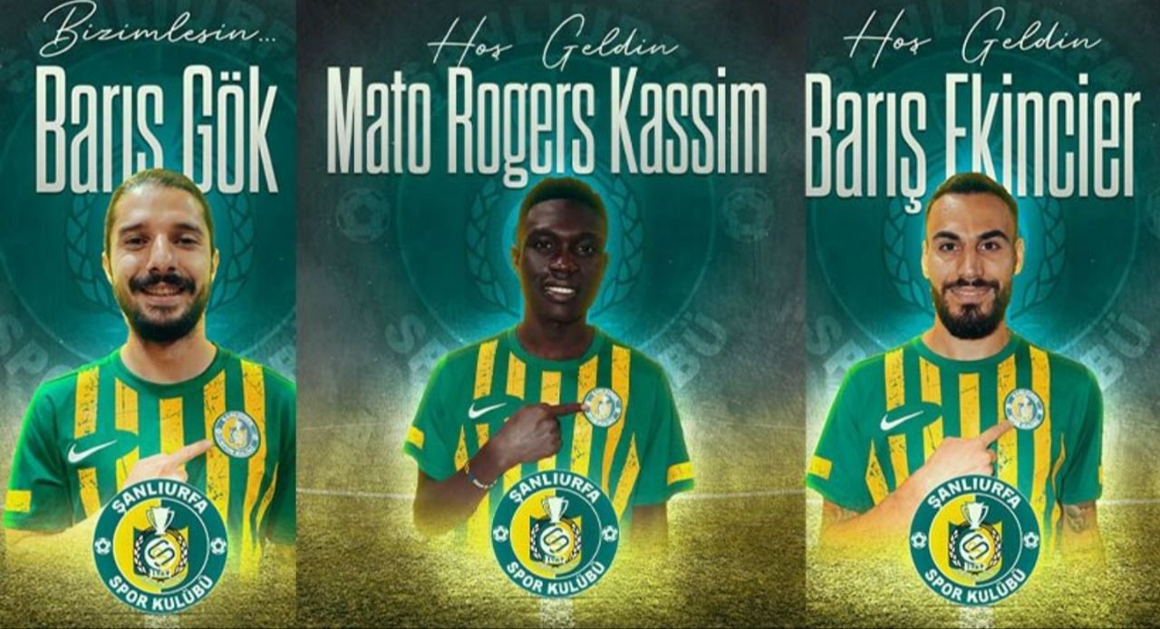 Şanlıurfaspor'da imza şov! 3 transfer birden