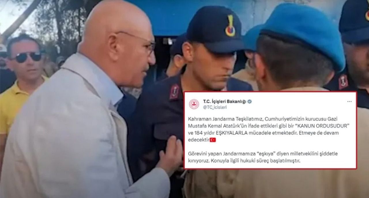 İçişleri Bakanlığı, jandarmayı eşkıyaya benzeten Mahmut Tanal'ı kınadı