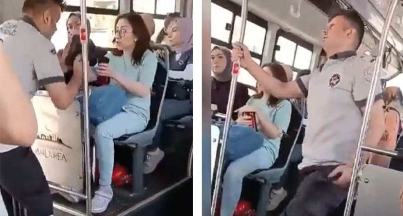 Urfa’da alkollü güvenlik görevlisi otobüsü birbirine kattı!