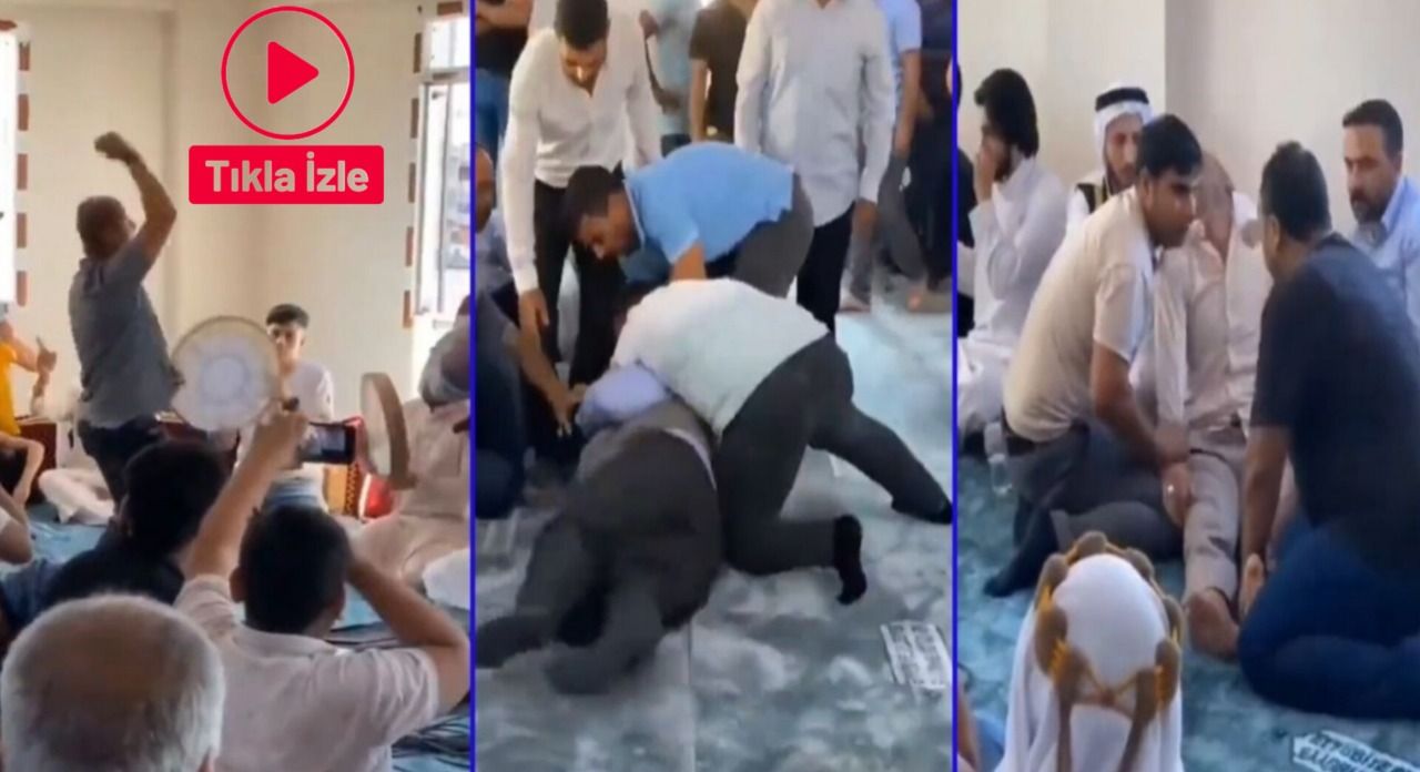Şanlıurfa'da Naimi tarikatı üyeleri zikir çekerken böyle kendilerinden geçti (VİDEO)