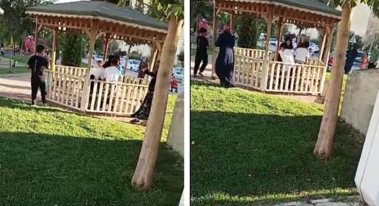 Neyi paylaşamadılar acaba? Urfa’da kızların saç saça baş başa kavgası
