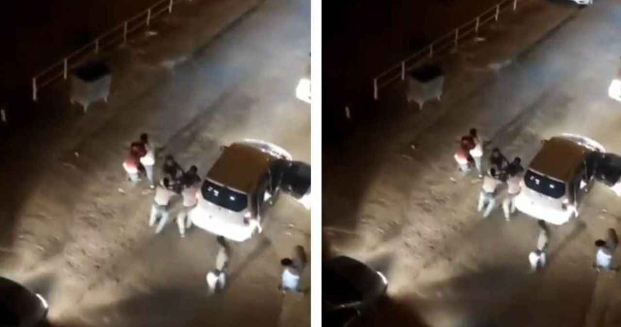 Urfa’da iki grubun tekmeli yumruklu kavgası kamerada