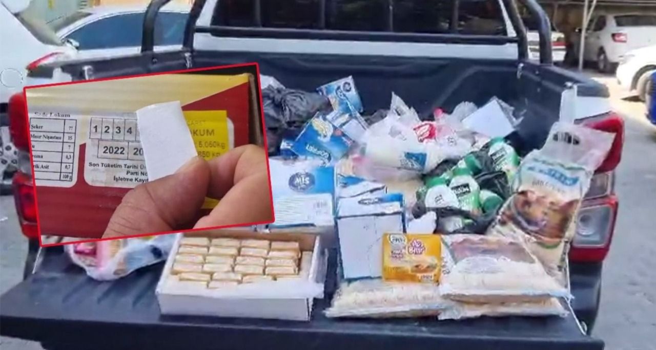 Tarihi geçmiş ürünler imha edildi