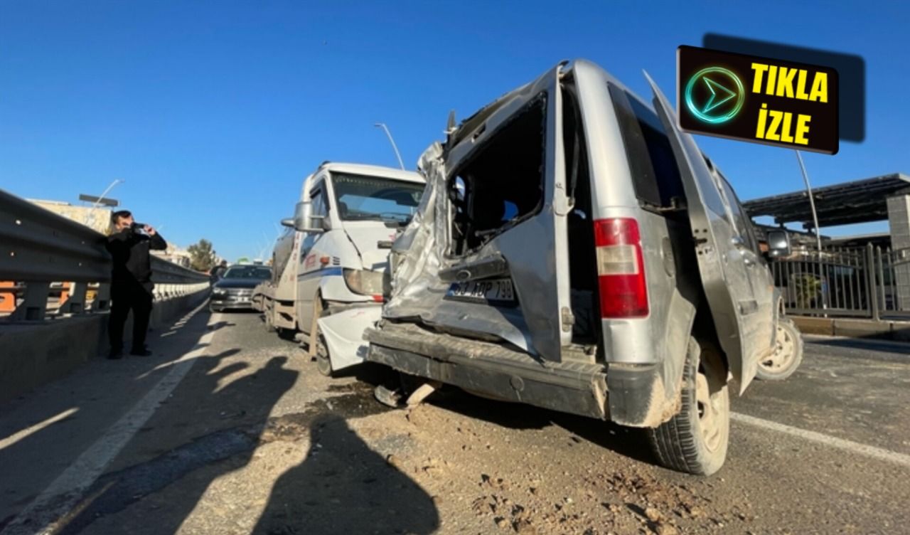 Şanlıurfa'da zincirleme trafik kazasında 7 kişi yaralandı