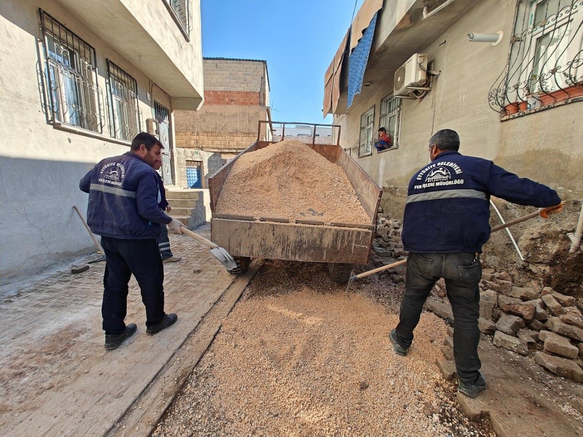 Eyyübiye sokakları yenileniyor