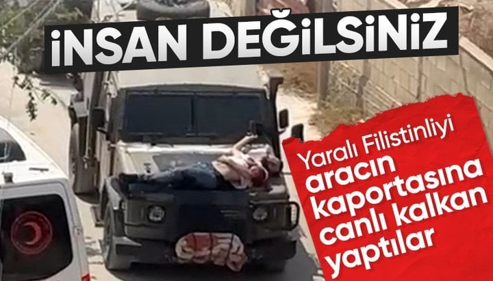 İsrail ordusu Gazze'de yaralı bir vatandaşı kalkan olarak kullandı