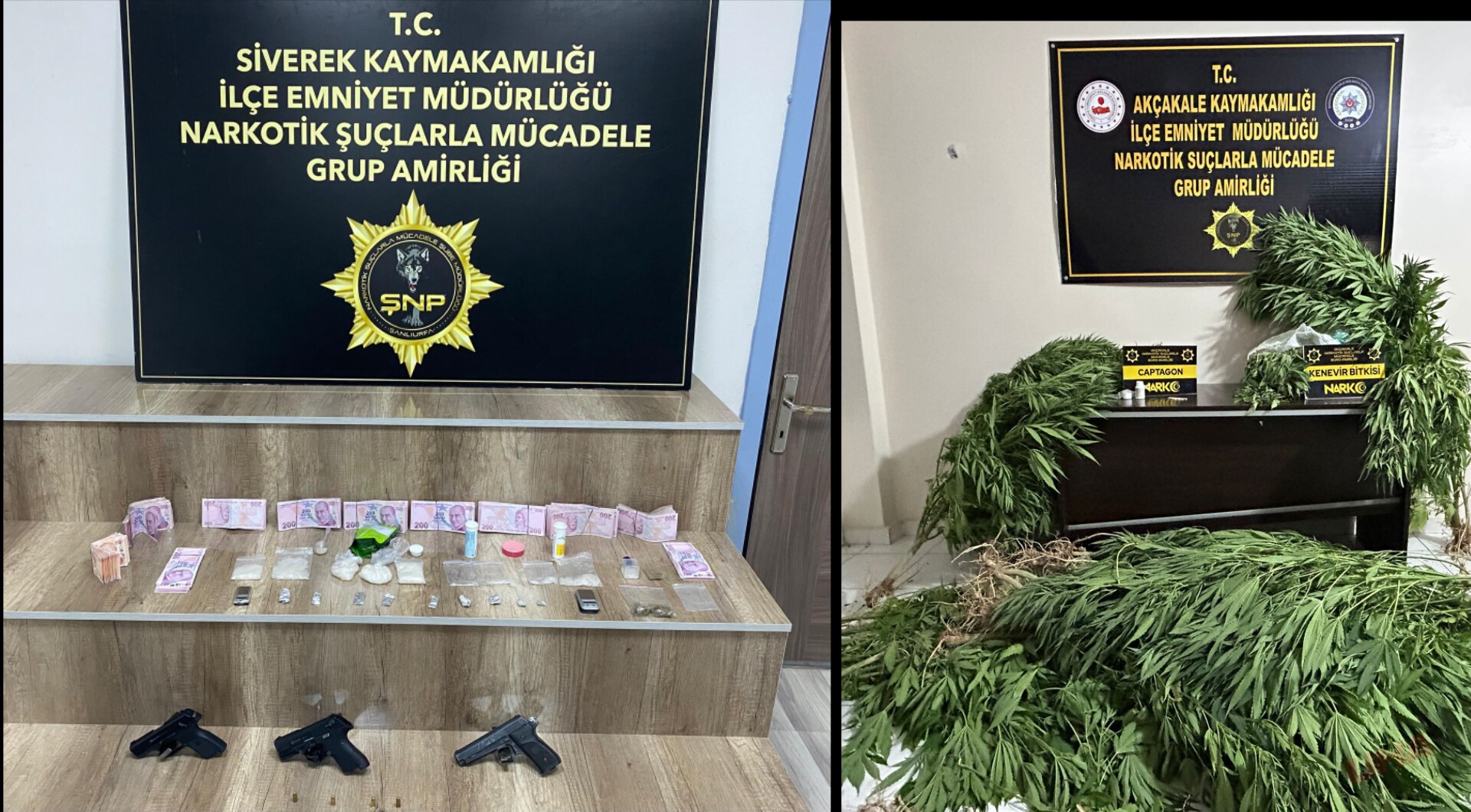 Şanlıurfa'da Büyük Narkotik Operasyonu: Uyuşturucu ve Silah Ele Geçirildi