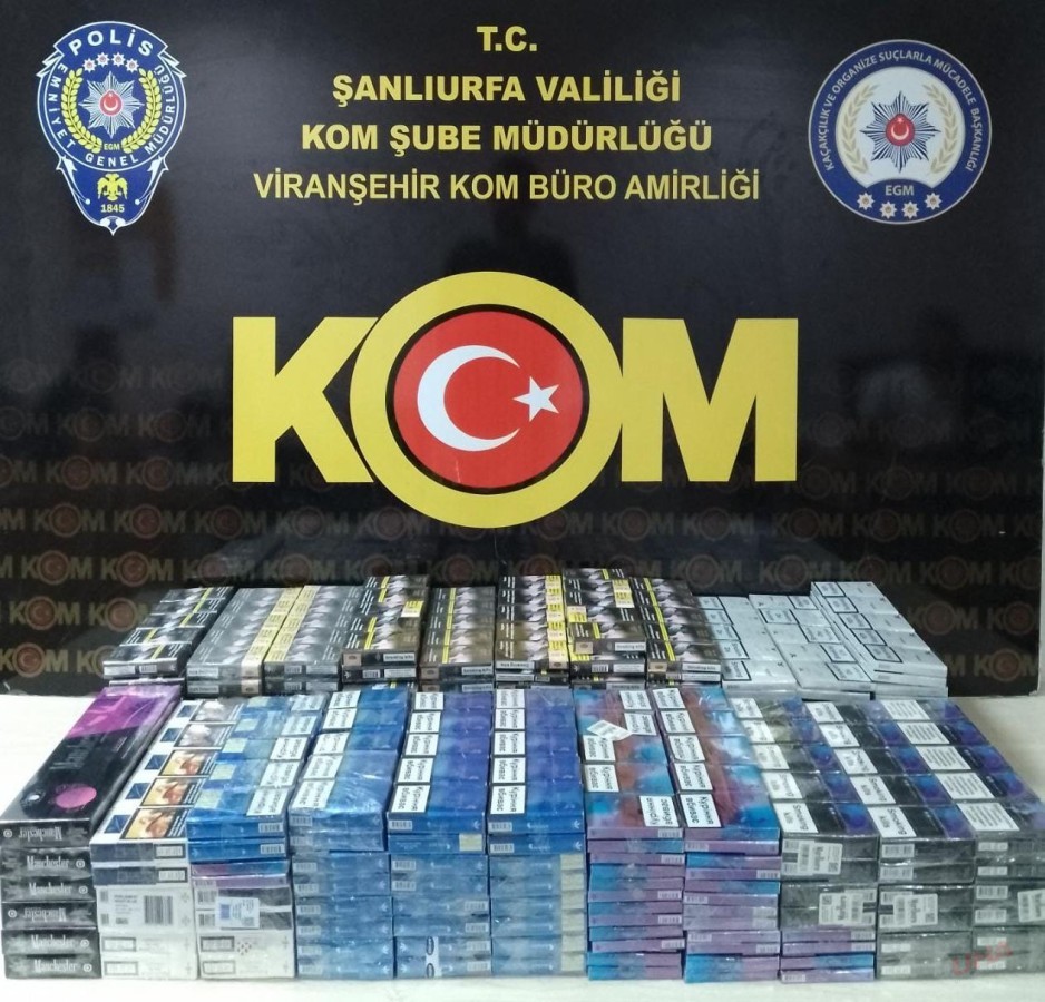 VİRANŞEHİR’DE KAÇAK SİGARA OPERASYONU, 2 GÖZALTI