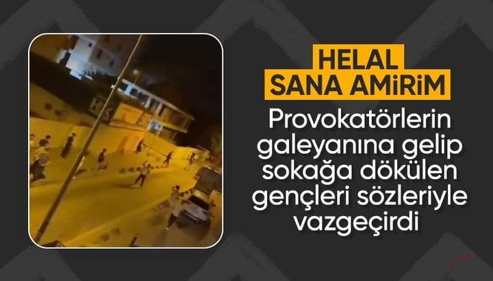 İstanbul'da provokasyona izin vermeyen polis söyledikleriyle takdir topladı