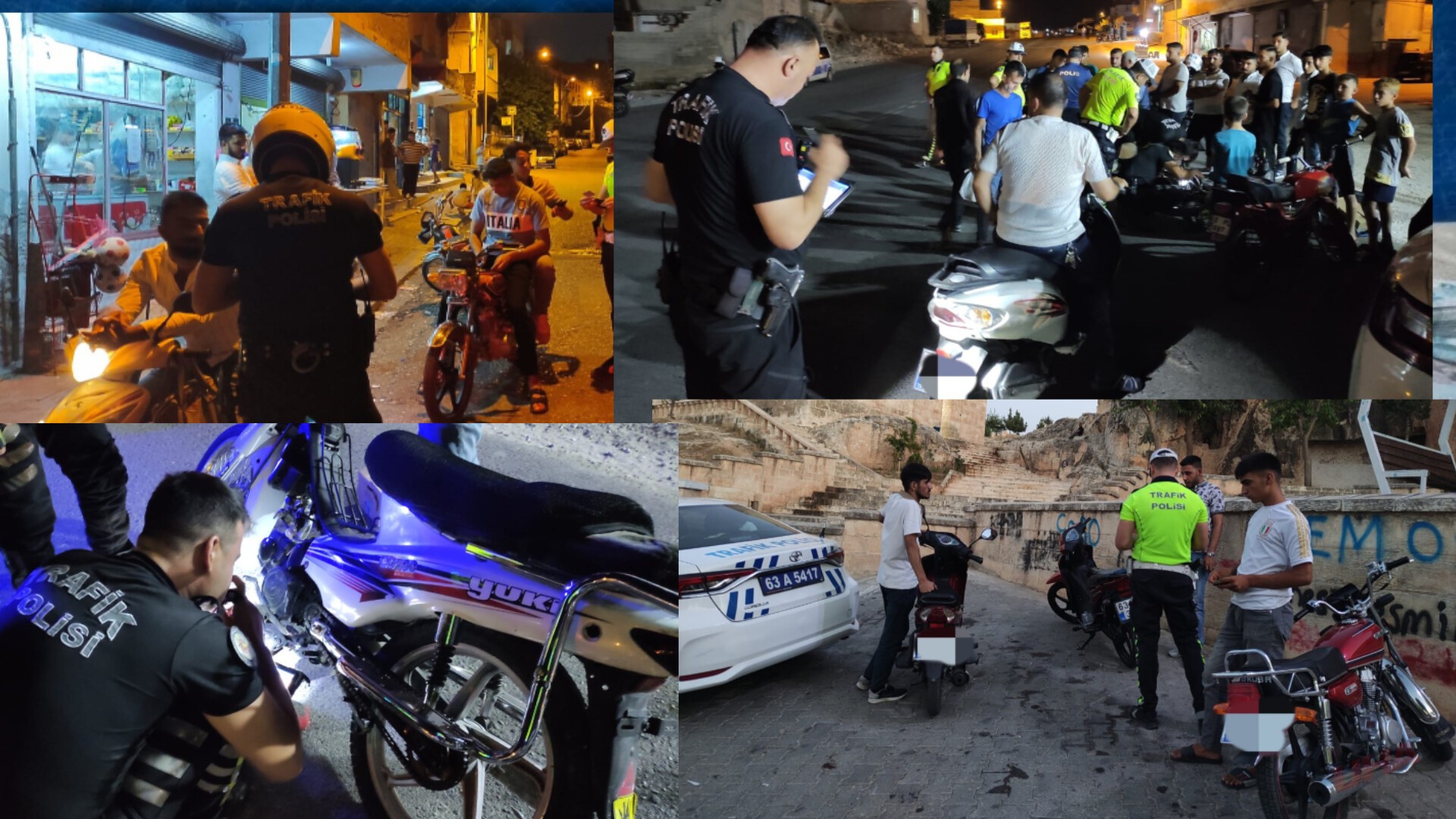Şanlıurfa’da Motosiklet Denetimleri Sıkılaştırıldı, Ağır Cezalar Kesiliyor