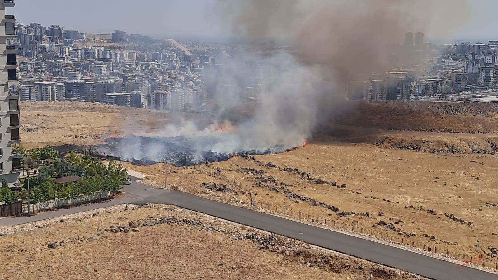 Şanlıurfa'da Askeri alanda yangın