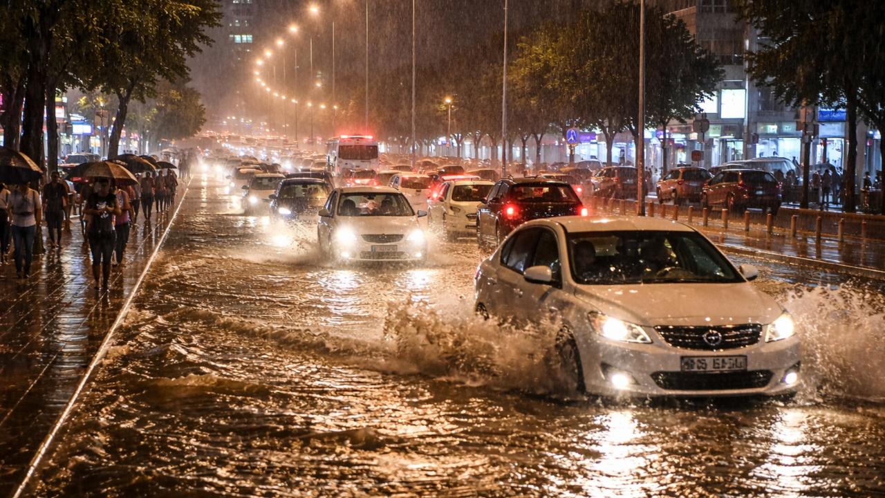 Şanlıurfa’da Sağanak Alarmı: Kısa Sürede Yollar Göle Döndü