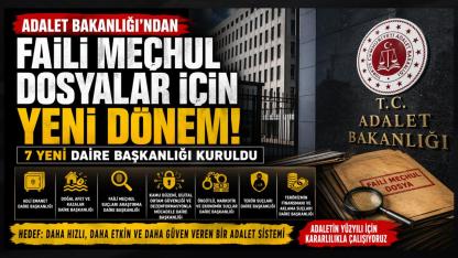 Faili Meçhul Dosyalar İçin Yeni Dönem: Adalet Bakanlığı’ndan 7 Dairelik Yapılanma