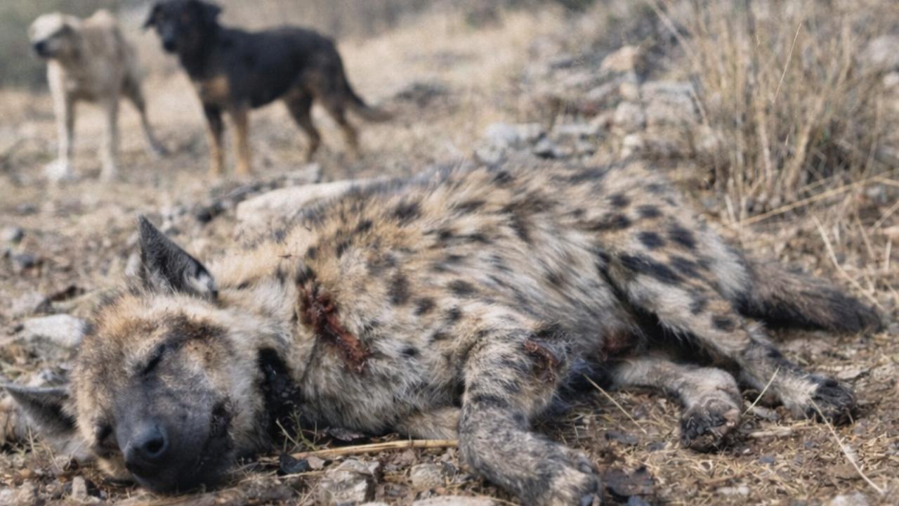 Halfeti’de Köpeklerin Saldırdığı Sırtlan Ölü Bulundu