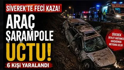 Kontrolden Çıkan Araç Şarampole Uçtu: Siverek’te 6 Kişi Ölümden Döndü