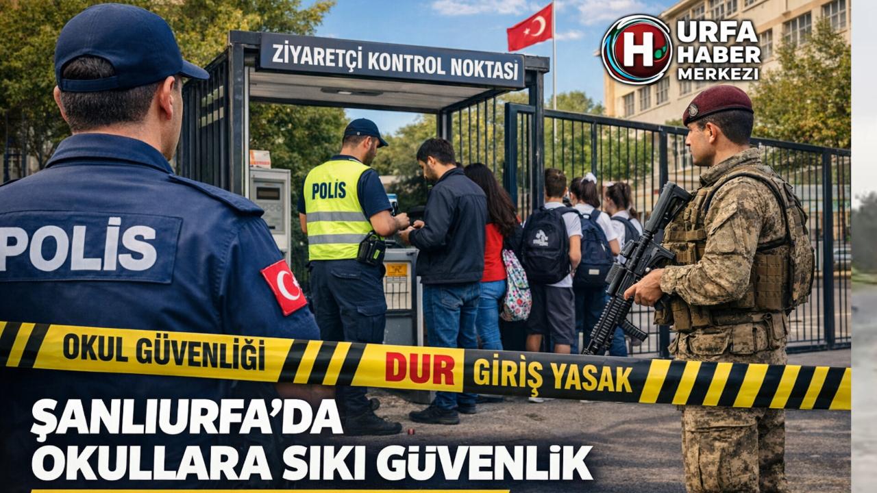 Şanlıurfa’da Okul Çevrelerine Sıkı Güvenlik: Yetkisiz Giriş ve Beklemelere Yasak