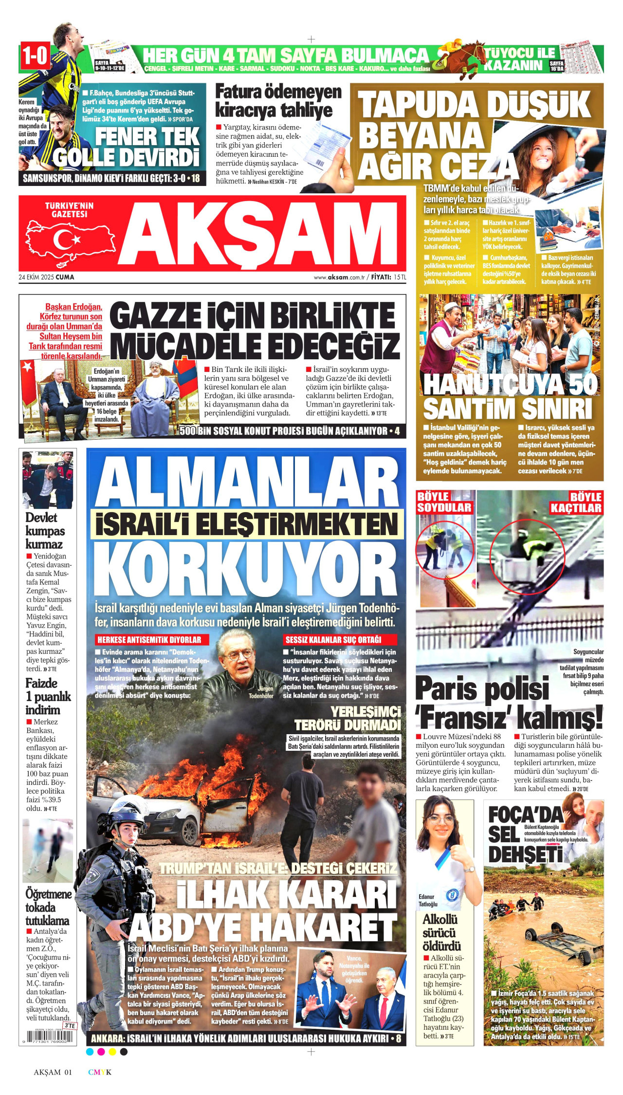 AKŞAM Gazete Manşeti